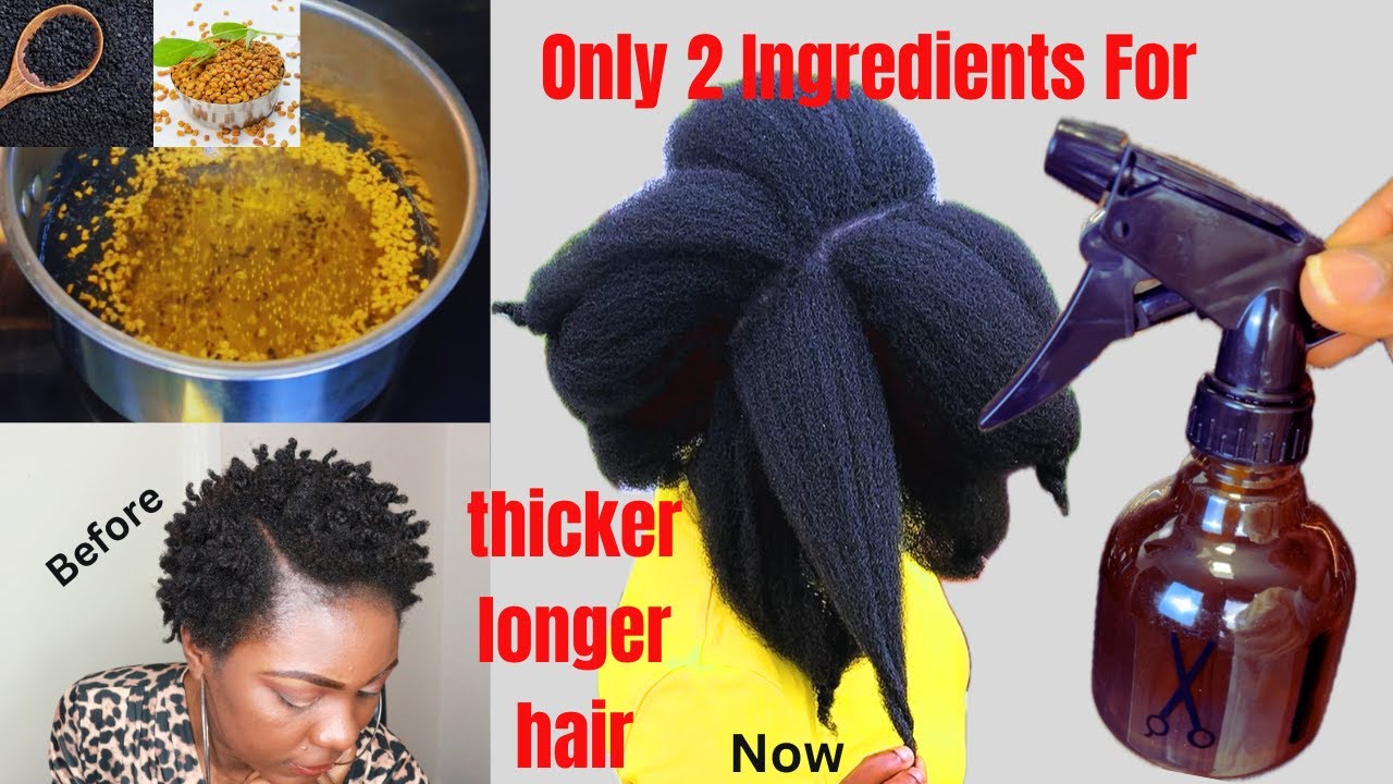 Overnight Hair Growth Spray Using 2 Powerful Hair Growth Seeds. Grow