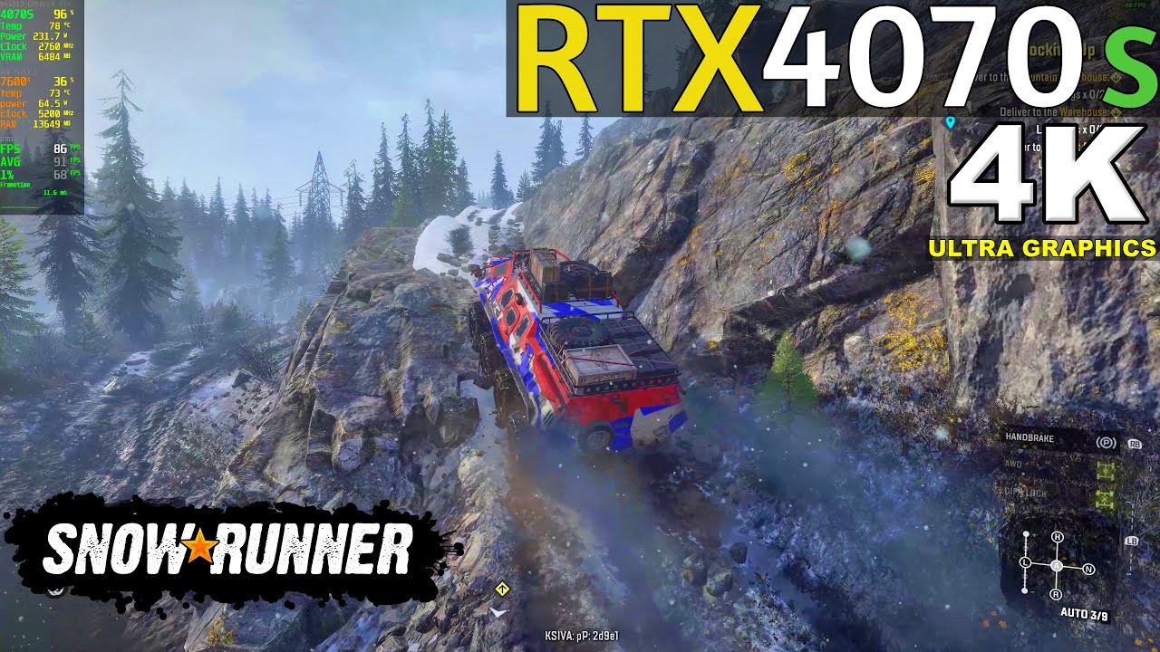 SNOWRUNNER | RTX 4070 SUPER | 4K MAX GRAPHICS