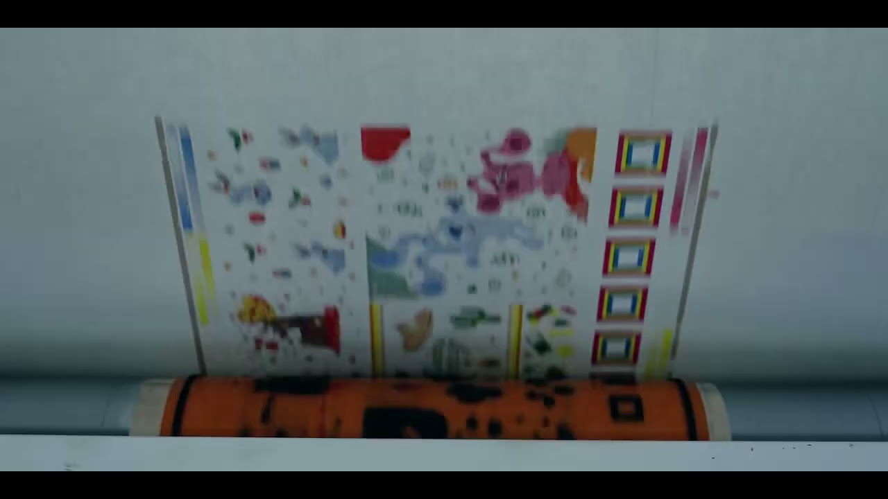 6 color 2100mm stack type flexo printing machine for kraft paer - YouTube