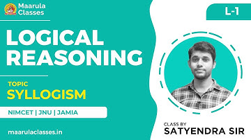 Syllogism | Logical Reasoning | Mega SRC | Target NIMCET-2021