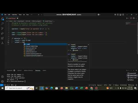 1 4 Program to calculate modulus or subtract of two numbers using python