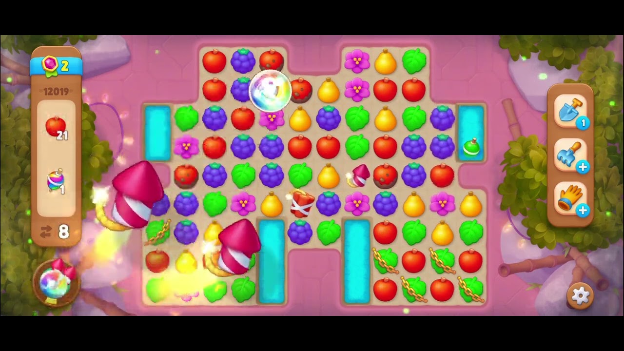 Gardenscapes level 12019 no boosters YouTube