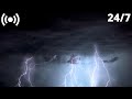 Lightning & Thunderstorm Sounds in the Mountains | Rumbling Thunder & Rain Sounds for Sleeping