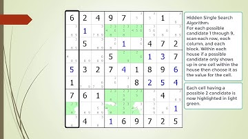dxSudoku Quick Video #2 Hidden Single
