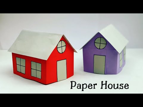 How To Make Easy Paper House For Kids / Nursery Craft Ideas / Paper Craft Easy / KIDS crafts