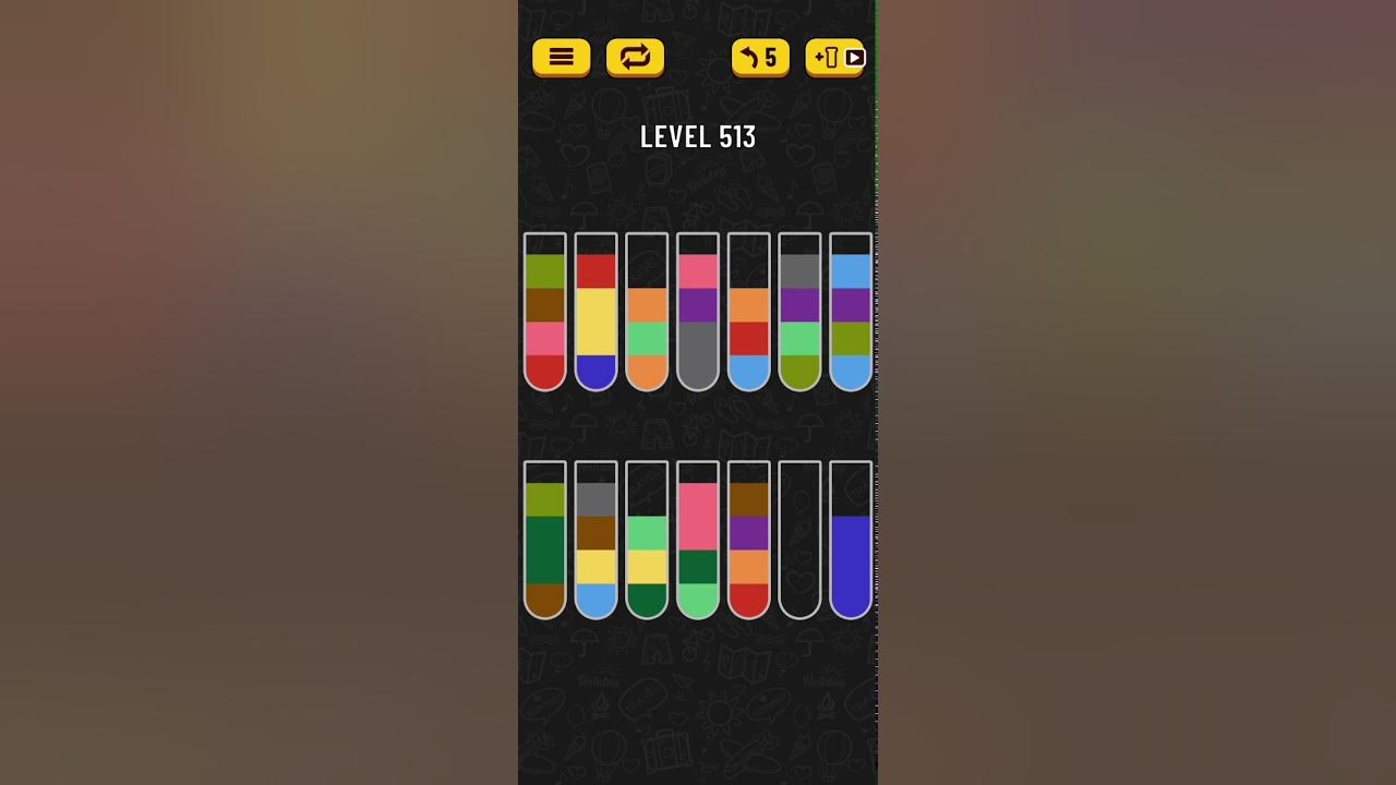 Water Sort Puzzle Level 513 Walkthrough Solution Android iOS YouTube water-sort-puzzle-level-513-walkthrough-solution-android-ios-youtube