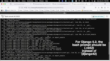 Fixing Django 5.2 Errors on PythonAnywhere