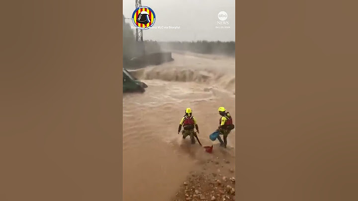 Dramatic rescues as deadly flash floods hit Spain's Valencia region - ABC News