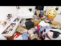 CLEANING OUT MY DISGUSTING ROOM *satisfying*