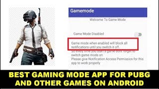 Best Gaming Mode App For Pubg and Other Games on Android screenshot 5