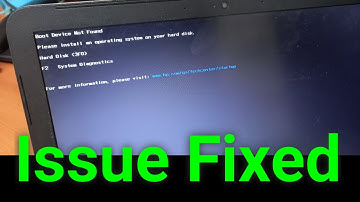 Boot device not found hard disk (3f0) | Error Fixed