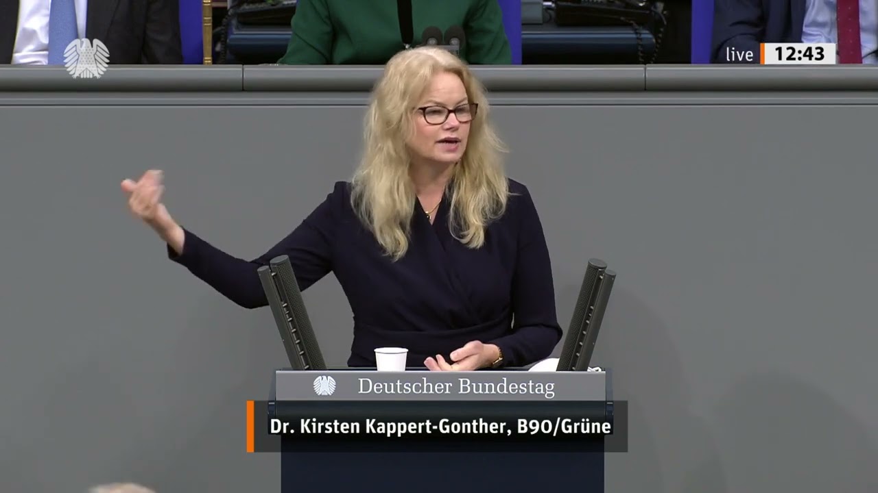 Dr. Kirsten Kappert-Gonther (B'90/Die Grünen) - Gesundheitspolitik in der 20. Legislaturperiode