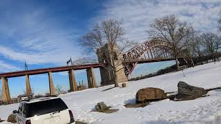 Bike with me NYC, escaping nyc Randalls and Wards Island during winter 4K60 treadmill/biking scenery
