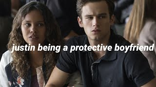 Justin being a protective boyfriend for 2 minutes (s1)