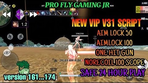 AIMLOCK 100 + 1 HIT GUN + NORECOIL 100 ALL SCOPE NEW VIP V31 SCRIPT [ SAFE 1001% ]