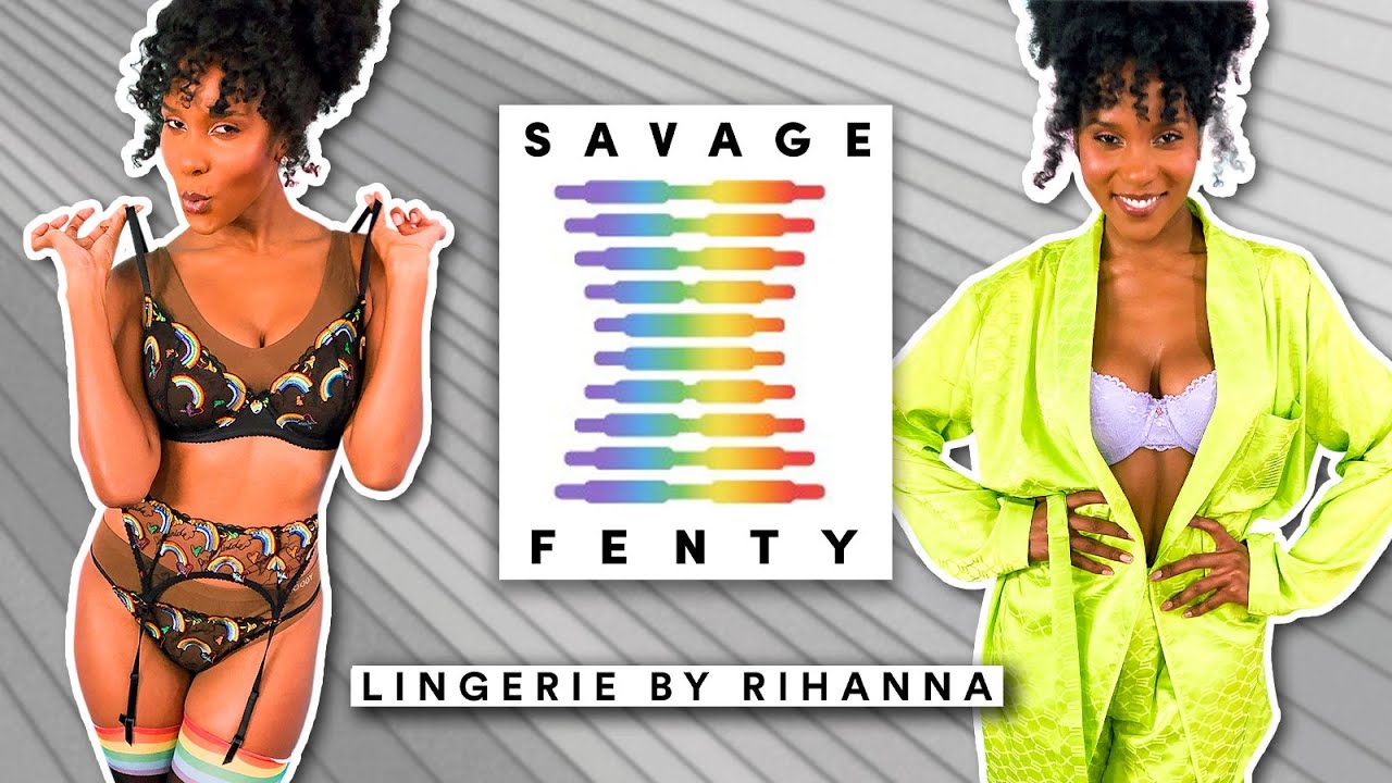 Trying Savage X Fenty Lingerie Pride Collection Haul Youtube