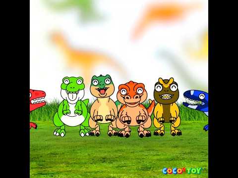 Baby dinosaurs change color depending on your mood #ShortsㅣLearn color for kidsㅣCoCosToy