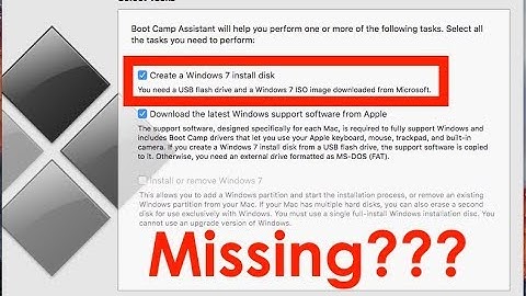 Get "Create a Windows 7 install disk" option on BootCamp assistant