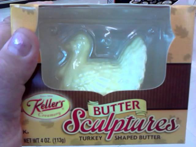 Keller's Butter Sculptures Turkey Shaped Butter, 4 Oz. 