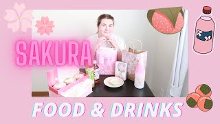 Trying Cherry Blossom &quot;Sakura&quot; themed  food and drink items! |Sakura Series