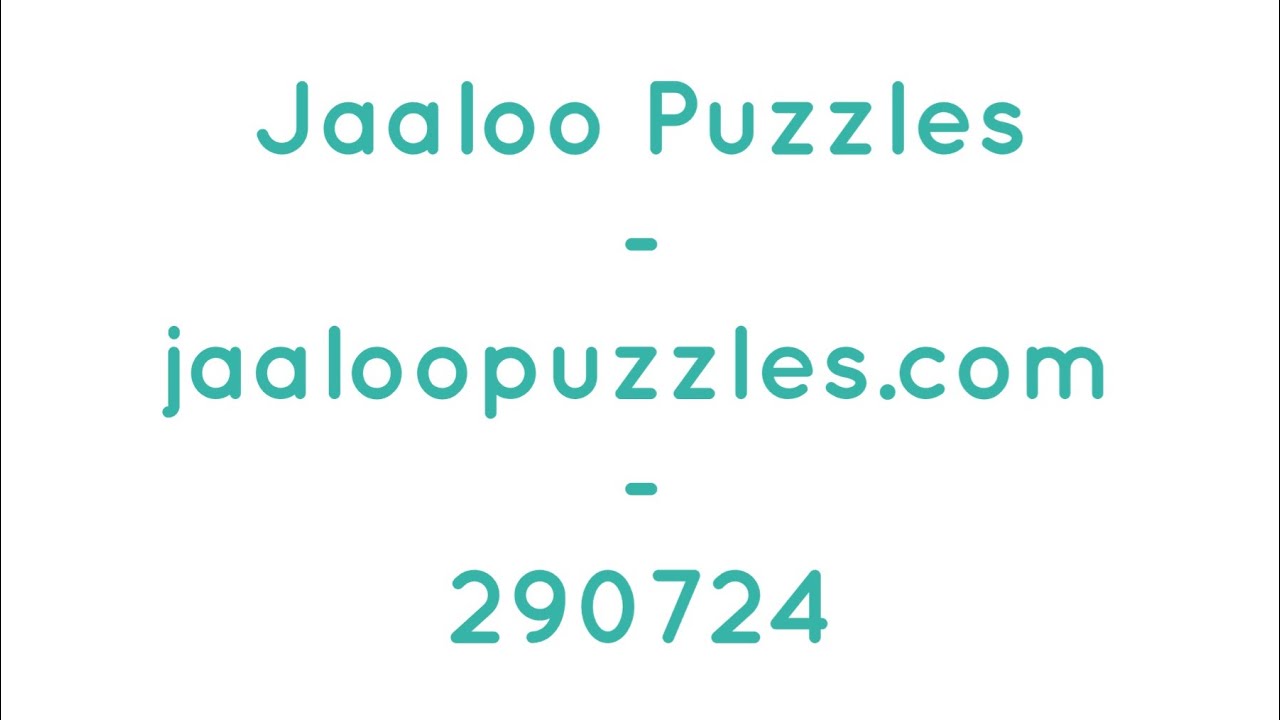 Jaaloo Puzzles - Jaaloo - Jack Lookman - Olayinka Carew 