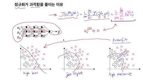 Deep Learning (딥러닝) C2M1 05 why regularization reduce overfitting