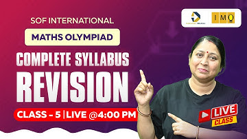 Class 5 Maths Olympiad | Complete Syllabus Revision - Most Expected Question | IMO Preparation 2025