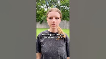 Touching grass for the first time in my life