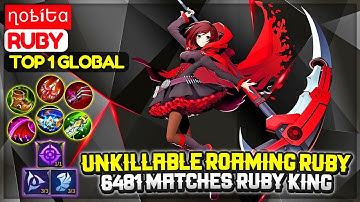 Unkillable Roaming Ruby, 6481 Matches Ruby King [ Top 1 Global Ruby ] ղօҍíԵɑ -  Mobile Legends