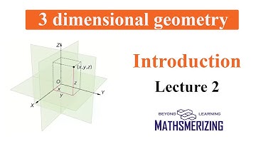 3 D Geometry | Lecture 2 | Introduction | Distance formula | Section formula | Area
