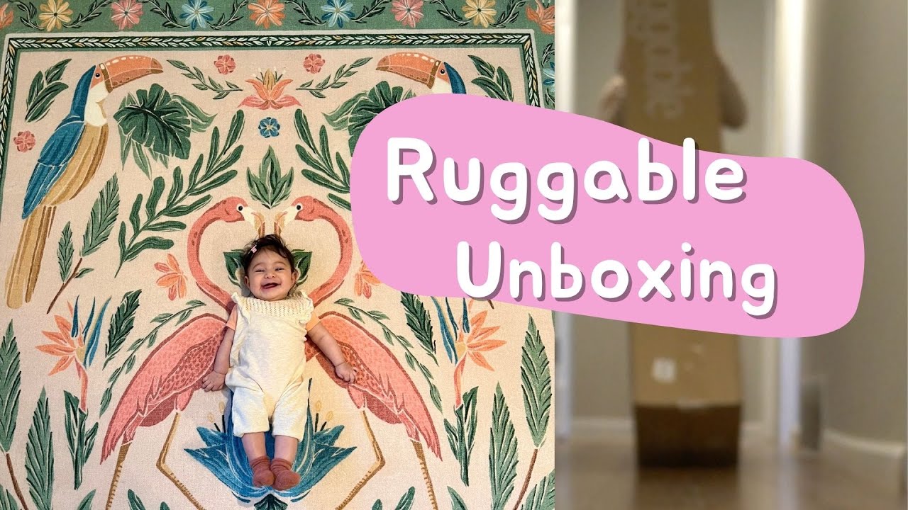 Ruggable Unboxing Iris Apfel Birds Of A Feather Green & Peach Rug