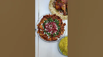 فتة باذنجان لسفرة رمضان سهلة وسريعة واقتصاديه 