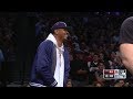 Carmelo anthony fakes out barclays center at dwyane wades final game  april 10 2019