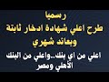 رسميا طرح اعلي شهادة ادخار بفائدة 19 5 شهري ليتفوق علي البنك الاهلي ومصر شهادات  الجديدة