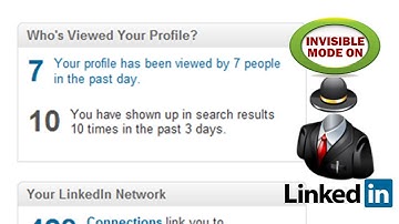 How to avoid persons from knowing you viewed their LinkedIn Profile