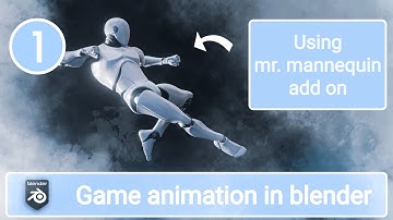 How to create animations on unreal engine mannequin using blender for games | part 1