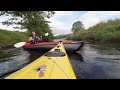 Exploring Lake Bala feed rivers by kayak