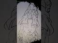 Mysterious Girl with Strange Hand Sketch #art