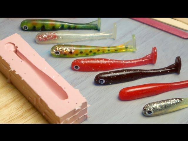 Making Paddle Tail Soft Plastic Fishing Lures 