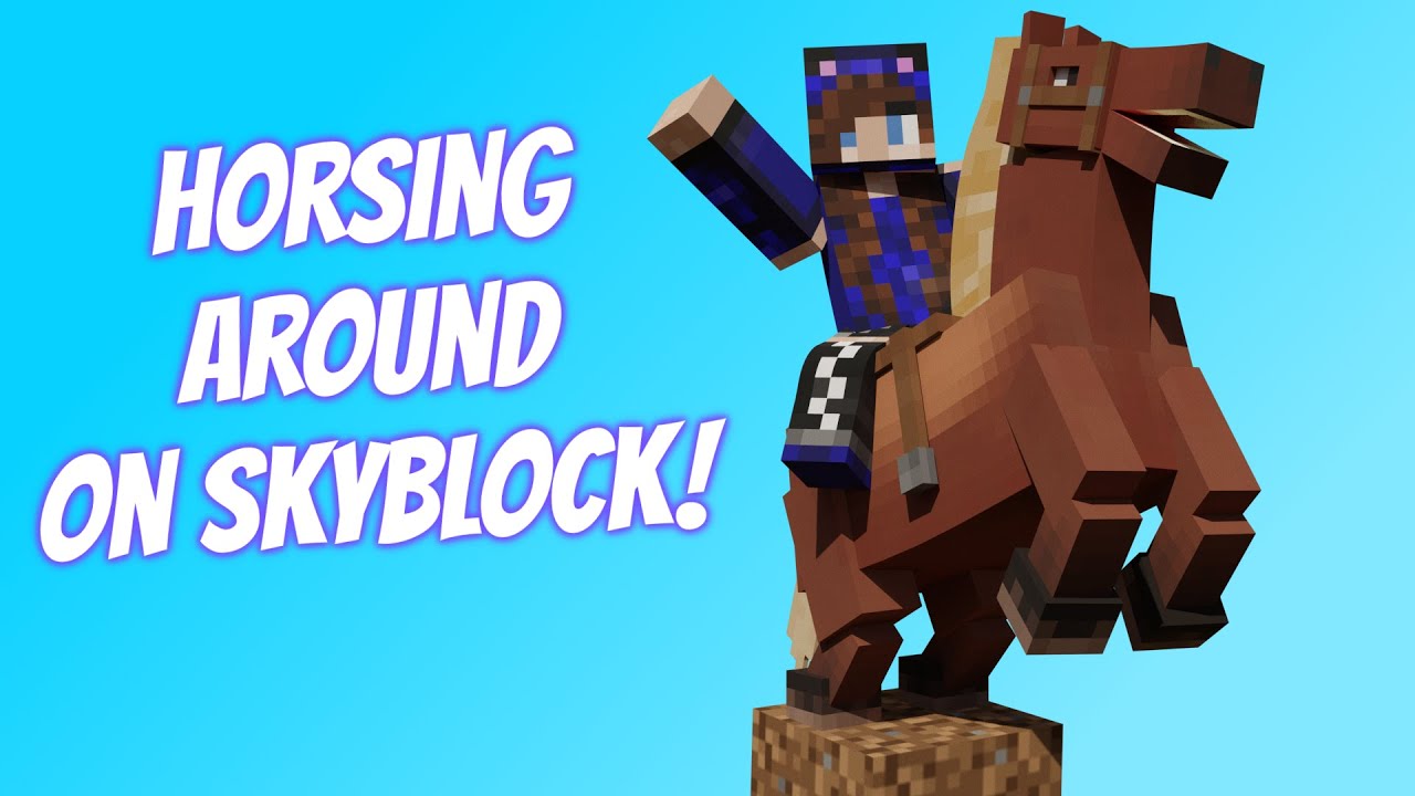 I got a HORSE *BlockMC* Skyblock YouTube