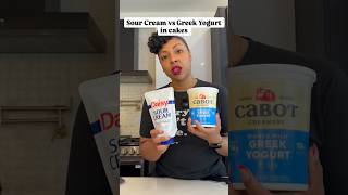 Baking 101: Sour Cream vs Greek Yogurt #baking #cake