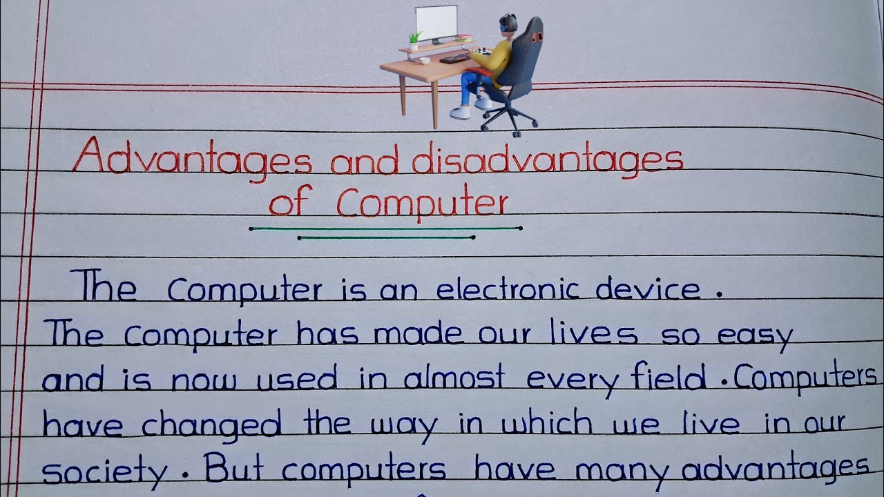 essay about advantage and disadvantage of computer in education