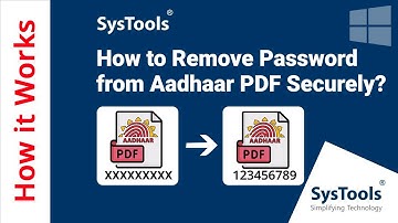 Remove Password from Aadhaar PDF | How to Remove Aadhar Password from PDF | Unlock e-Aadhaar Easily!