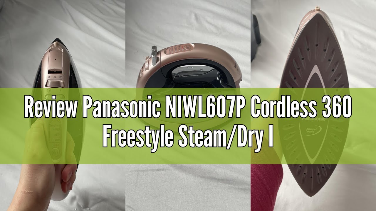 Review Panasonic NIWL607P Cordless 360 Freestyle Steam/Dry Iron, Rose Gold