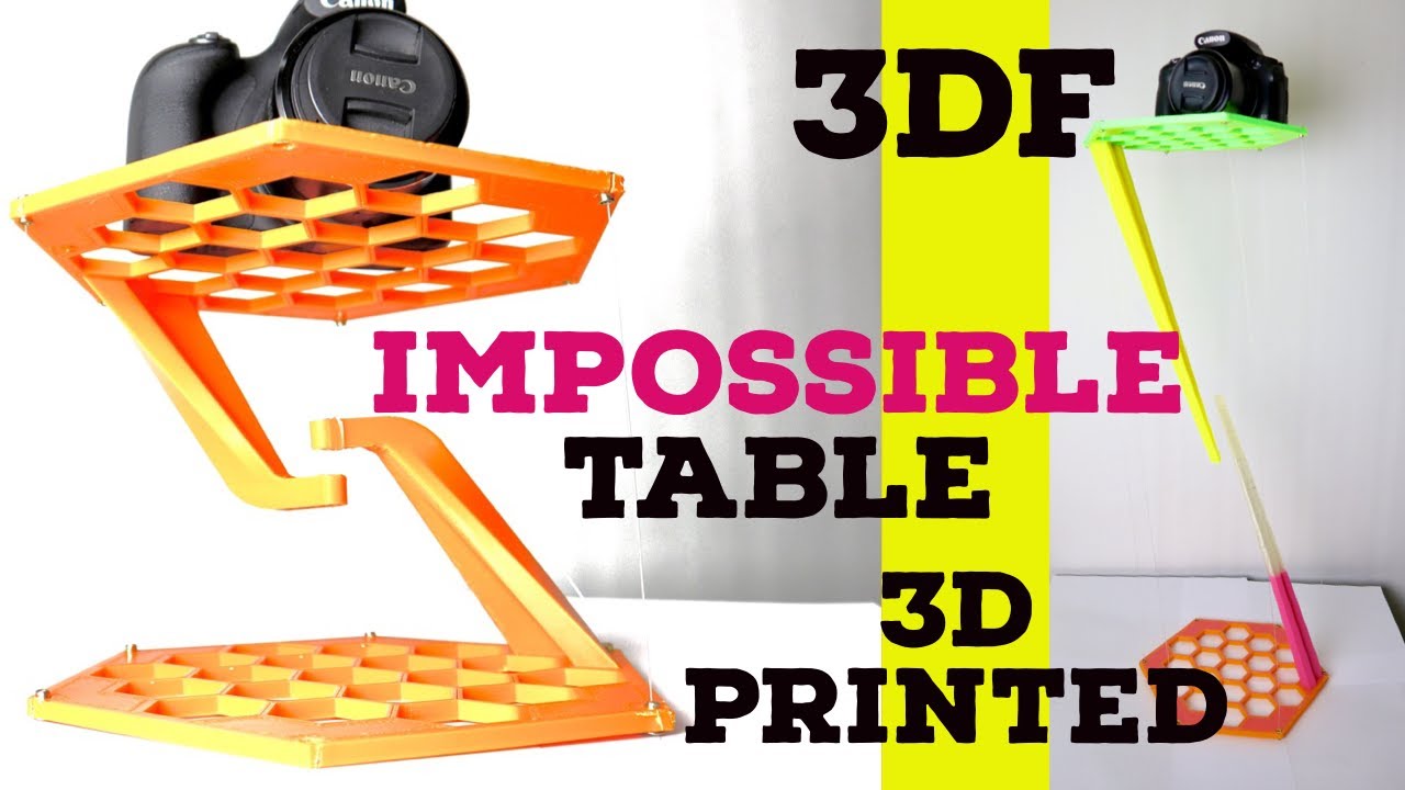 Impossibile Table 3D printed Tensegrity Structure YouTube