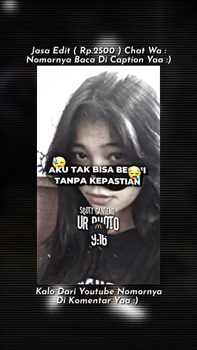 PRESET AKU TAK BISA BEGINI TANPA KEPASTIAN TANPA JJ 😜😎