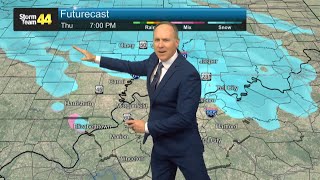 Tracking snow about 24 hours from now