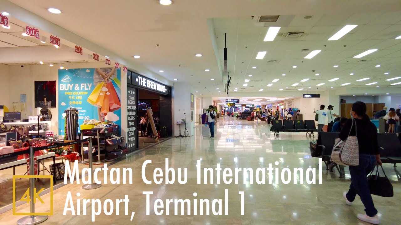 Mactan Cebu International Airport, Terminal 1, Cebu, Philippines【4K