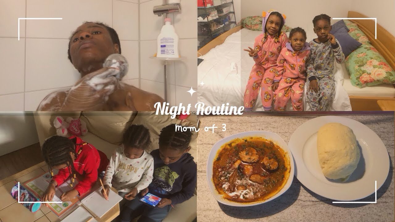 Night Routine Mom Of 3 - YouTube