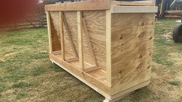 Homemade hog feeder